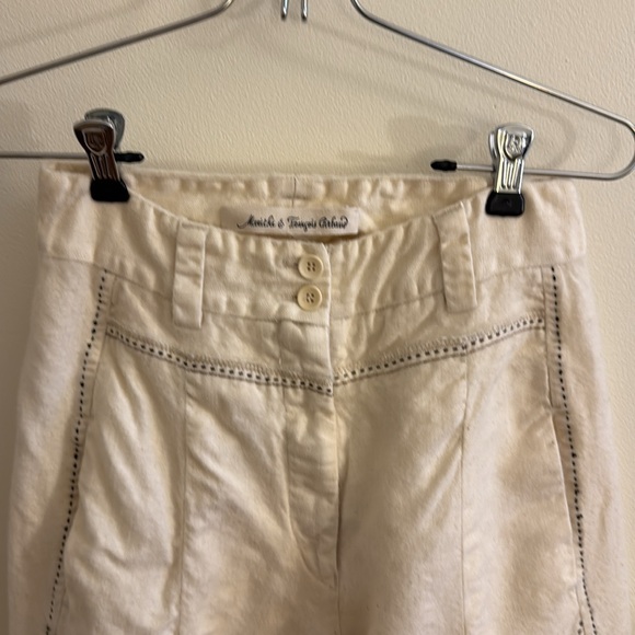 Marithe Francois Girbaud: Cream Wide-Leg Pants - Picture 2 of 16